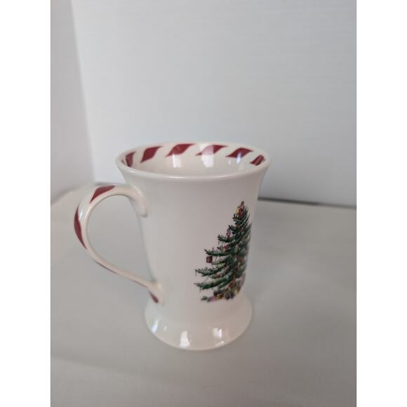 1998 Spode Christmas Tree Candy Cane Pedestal Mug Flared Rim. - Picture 6 of 11